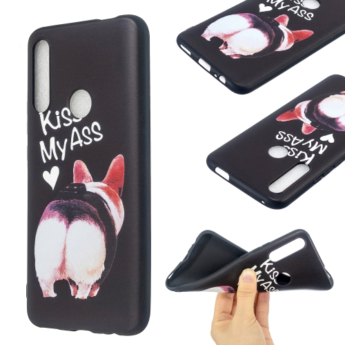 

For Huawei P Smart Z /Y9 Prime 2019 Embossment Patterned TPU Soft Protector Cover Case(Kiss My Ass)