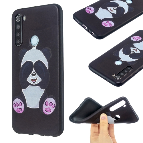 

For Xiaomi Redmi Note 8 Embossment Patterned TPU Soft Protector Cover Case(Panda)