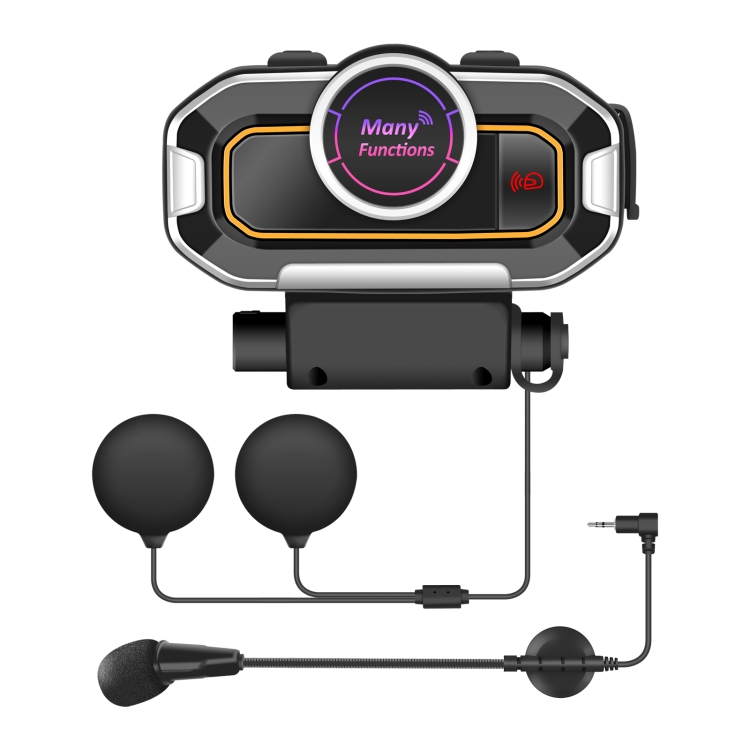 

V9 Pro Motorcycle Helmet Bluetooth Walkie-talkie Support FM(Black)