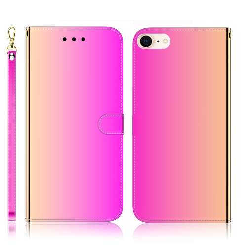 

For iPhone 7 / 8 Imitated Mirror Surface Horizontal Flip Leather Case with Holder & Card Slots & Wallet & Lanyard(Gradient Color)