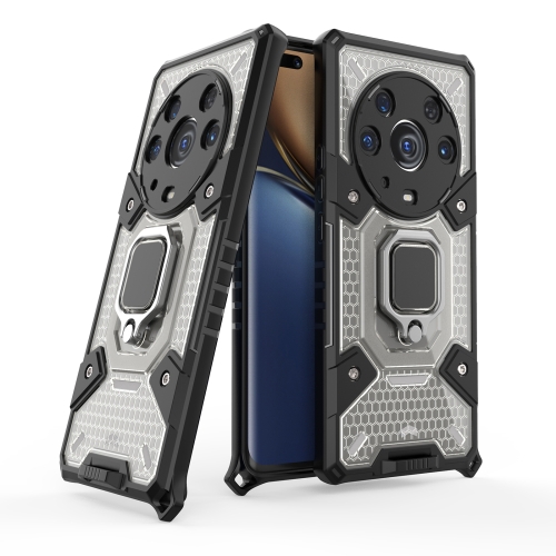 

For Honor Magic3 Pro Space PC + TPU Ring Holder Protective Case(Silver)
