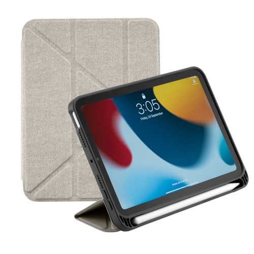 

MOMAX TPU+PU Horizontal Flip Leather Case with Holder & Pen Slot & Sleep / Wake-up Function For iPad mini 6(Light Grey)