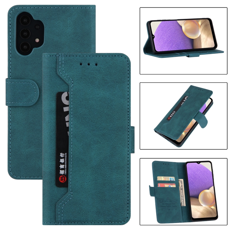 

For Samsung Galaxy Note10+ Reverse Buckle Horizontal Flip PU Leather Case with Holder & Card Slot & Wallet(Lake Blue)