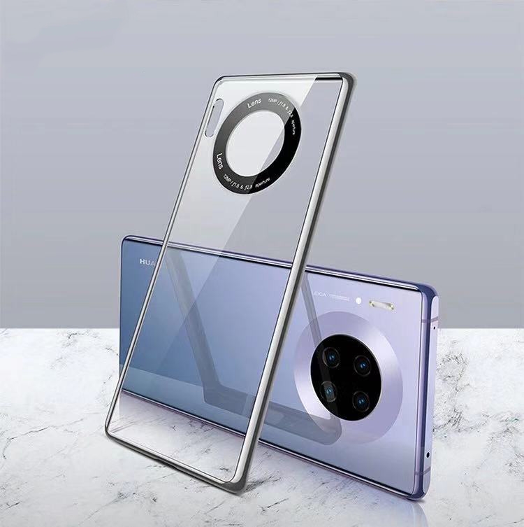 

For Huawei Mate 30 Pro Electroplated PC Glass Protective Case(Silver)