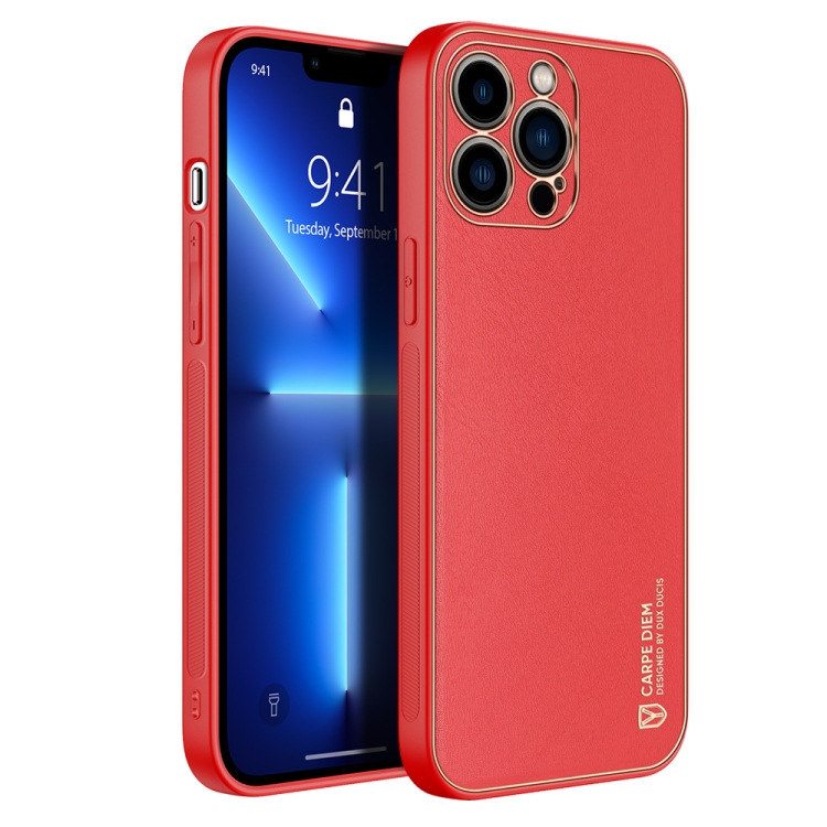 DUX DUCIS YOLO Series PU + PC + TPU All-inclusive Electroplating Shockproof Protective Case For iPhone 13 Pro Max(Red)
DUX DUCIS YOLO Series PU + PC + TPU All-inclusive Electroplating Shockproof Protective Case For iPhone 13 Pro Max(Red)