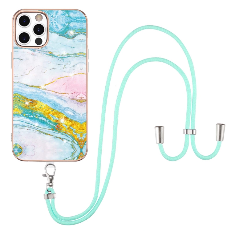 Electroplating Marble Pattern IMD TPU Shockproof Case with Neck Lanyard For iPhone 12 Pro Max(Green 004)
Electroplating Marble Pattern IMD TPU Shockproof Case with Neck Lanyard For iPhone 12 Pro Max(Green 004)