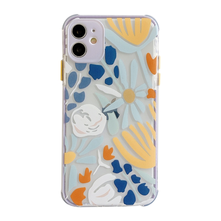 

Shockproof TPU Pattern Protective Case For iPhone 12 mini(Sunflower)