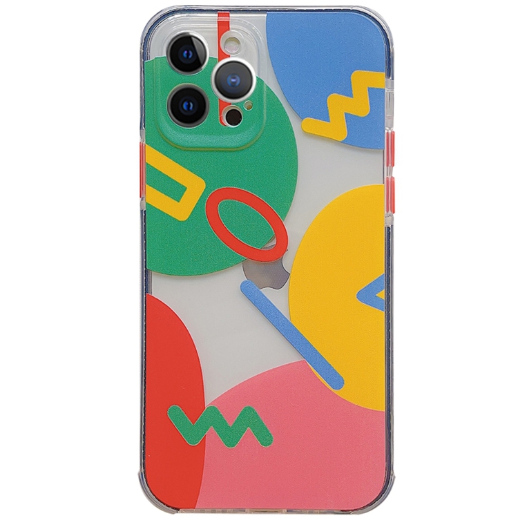 

Shockproof TPU Pattern Protective Case For iPhone 12 Pro(Geometry)