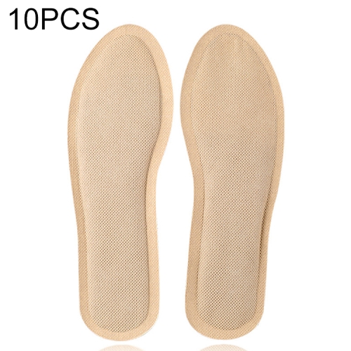 

10 PCS 013 Self-heating Insoles Disposable Warm Shoe Paste Pads For Men(Skin Color)