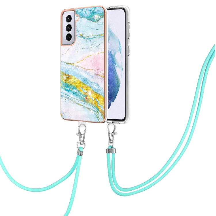 For Samsung Galaxy S21+ 5G Electroplating Marble Pattern IMD TPU Shockproof Case with Neck Lanyard(Green 004)
For Samsung Galaxy S21+ 5G Electroplating Marble Pattern IMD TPU Shockproof Case with Neck Lanyard(Green 004)