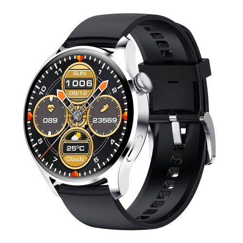 

M103 1.35 inch IPS Color Screen IP67 Waterproof Smart Watch, Support Sleep Monitoring / Heart Rate Monitoring / Bluetooth Call / Music Playback, Style: Silicone Strap(Black Silver)