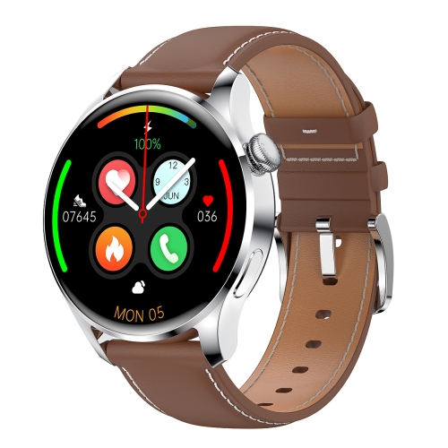 

M103 1.35 inch IPS Color Screen IP67 Waterproof Smart Watch, Support Sleep Monitoring / Heart Rate Monitoring / Bluetooth Call / Music Playback, Style: Leather Strap(Brown)