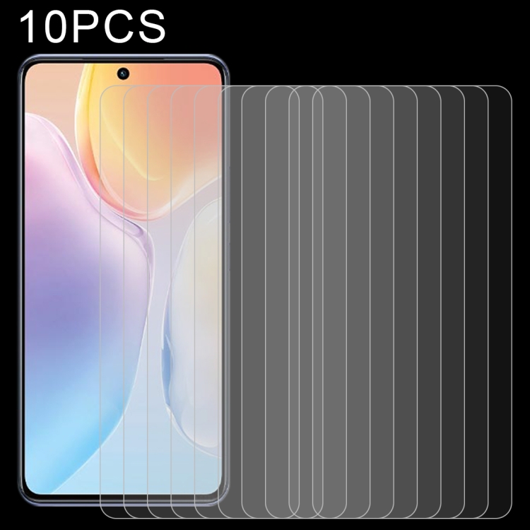 

For vivo X70 10 PCS 0.26mm 9H 2.5D Tempered Glass Film