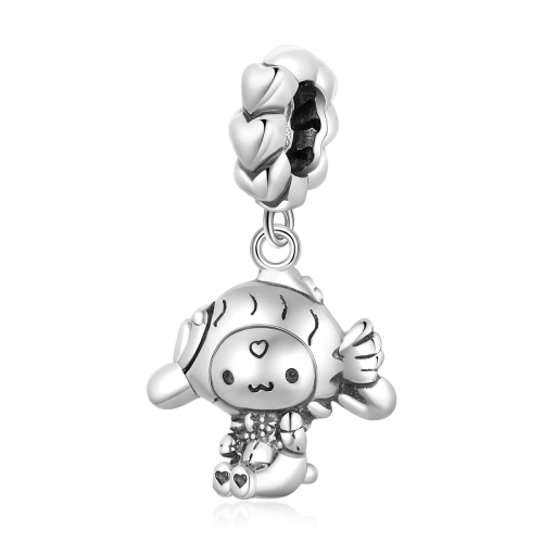

S925 Sterling Silver Cute Dog Pendant DIY Bracelet Necklace Accessories