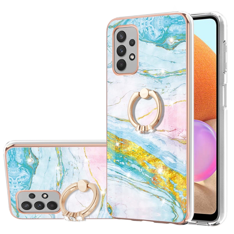 For Samsung Galaxy A32 4G EU Version Electroplating Marble Pattern IMD TPU Shockproof Case with Ring Holder(Green 004)
For Samsung Galaxy A32 4G EU Version Electroplating Marble Pattern IMD TPU Shockproof Case with Ring Holder(Green 004)