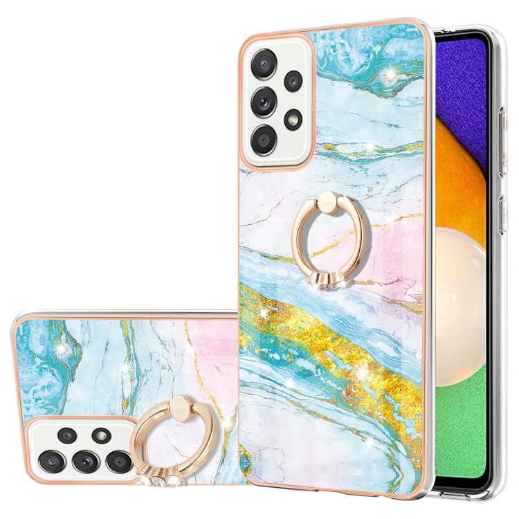 For Samsung Galaxy A52 5G / 4G Electroplating Marble Pattern IMD TPU Shockproof Case with Ring Holder(Green 004)
For Samsung Galaxy A52 5G / 4G Electroplating Marble Pattern IMD TPU Shockproof Case with Ring Holder(Green 004)