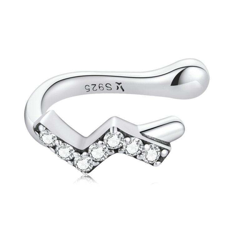 

S925 Sterling Silver Lightning Zircon Ear Bone Clip Women Earrings