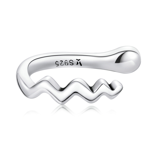 

S925 Sterling Silver Wavy Lines Ear Bone Clip Women Earrings