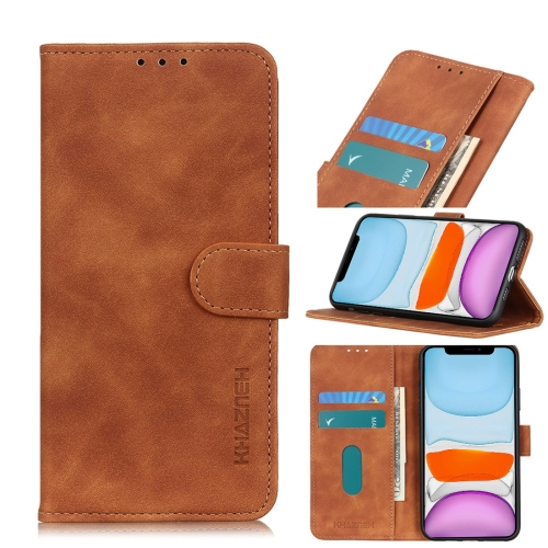 

For iPhone 11 Retro Texture PU + TPU Horizontal Flip Leather Case with Holder & Card Slots & Wallet(Brown)
