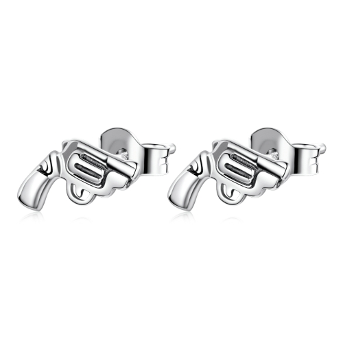 

S925 Sterling Silver Revolver Ear Studs Women Earrings