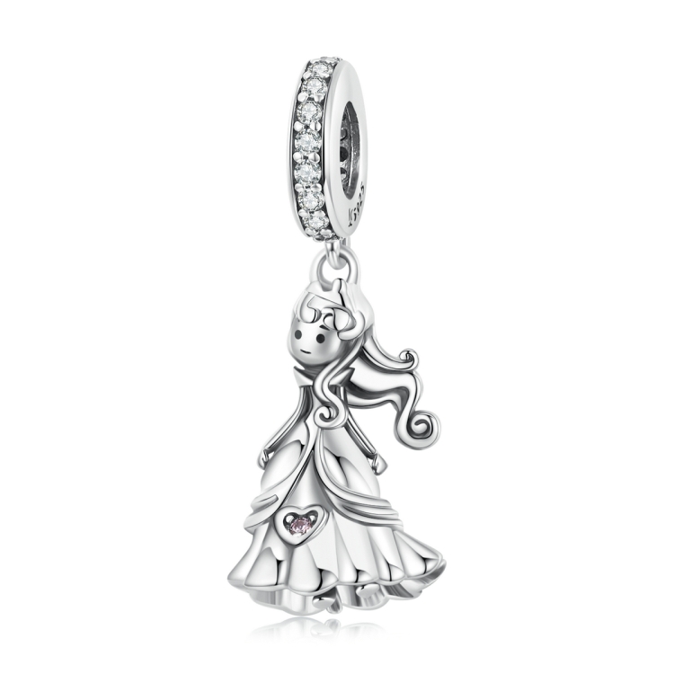 

S925 Sterling Silver Little Princess Pendant DIY Bracelet Necklace Accessories