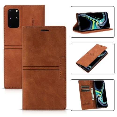 

For Samsung Galaxy S20 Dream Magnetic Suction Business Horizontal Flip PU Leather Case with Holder & Card Slot & Wallet(Brown)