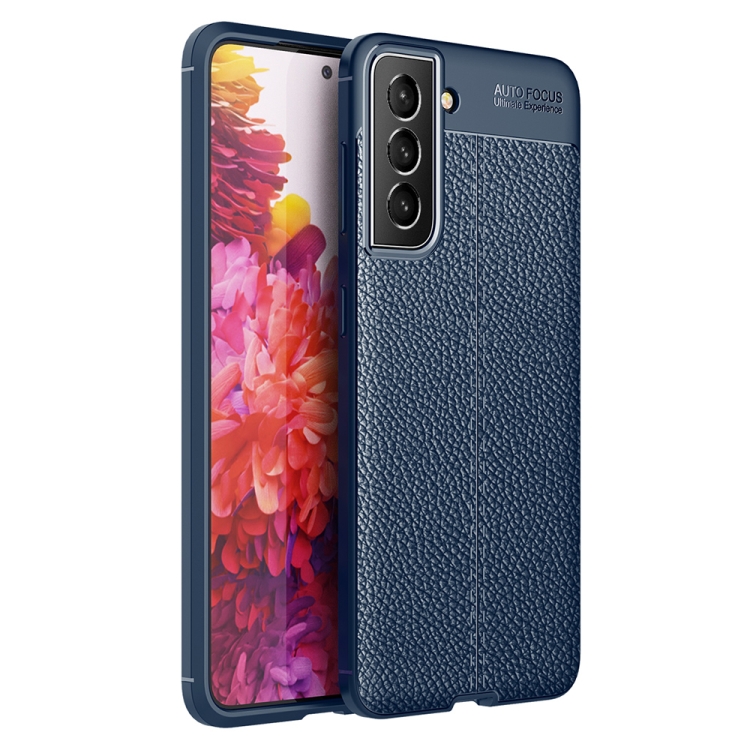 

For Samsung Galaxy S22 Pro Litchi Texture TPU Shockproof Case(Blue)