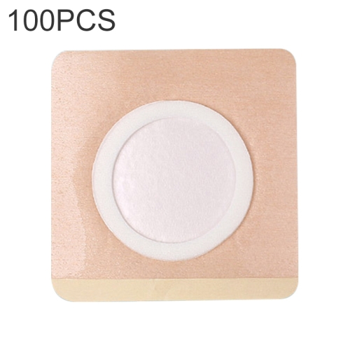 

100 PCS 042 Spunlace Non-woven Stickers Anti-osmosis Three-volt Belly Button Plaster, Size:5x5x1.5cm(Square)