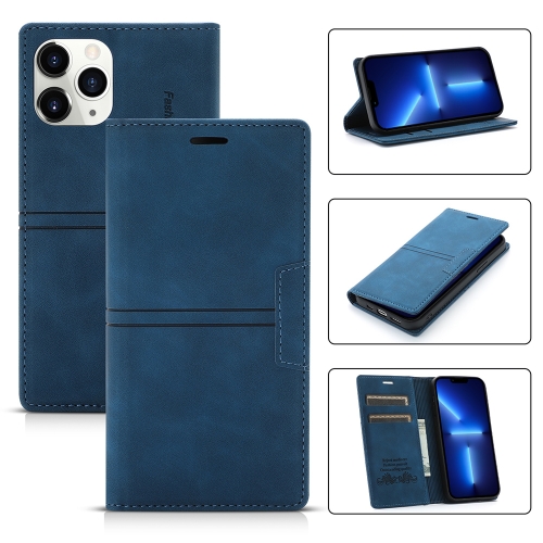 

Dream Magnetic Suction Business Horizontal Flip PU Leather Case with Holder & Card Slot & Wallet For iPhone 11 Pro Max(Blue)