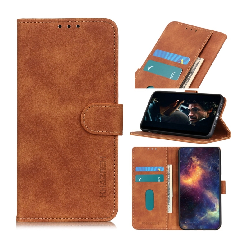 

For Xiaomi Mi CC9 / A3 Lite / 9 Lite Retro Texture PU + TPU Horizontal Flip Leather Case with Holder & Card Slots & Wallet(Brown)