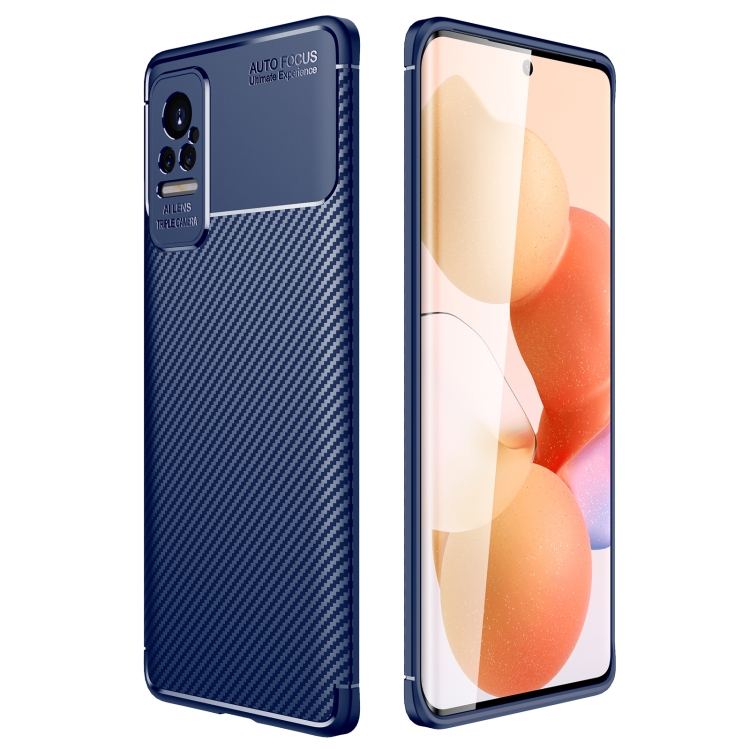 

For Xiaomi Civi Carbon Fiber Texture Shockproof TPU Case(Blue)