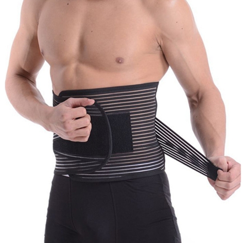 

2 PCS 009 Men Women Universal Breathable Waist Protection Lumbar Spine Breathable Waist Belt, Size:M(Low Waist)