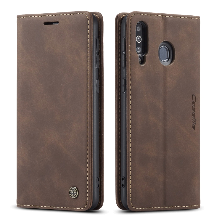 

For Galaxy A40s / M30 CaseMe-013 Multifunctional Horizontal Flip Leather Case with Card Slot & Holder & Wallet(Coffee)
