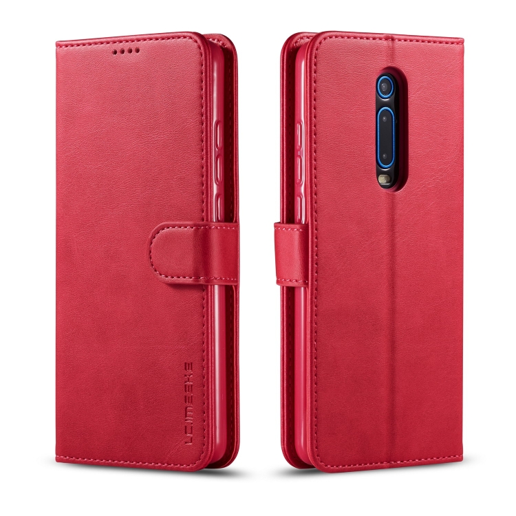 

LC.IMEEKE For Xiaomi Redmi K20 / K20 Pro / 9T / 9T Pro Calf Texture Horizontal Flip Leather Case, with Holder & Card Slots & Wallet(Red)