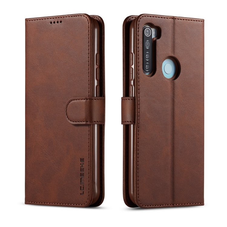 

LC.IMEEKE For Xiaomi Redmi Note 8 Calf Texture Horizontal Flip Leather Case, with Holder & Card Slots & Wallet(Brown)