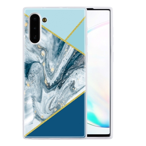 

For Galaxy Note 10 Geometric Marble Series Frosted Translucent TPU Protective Case(Rust)