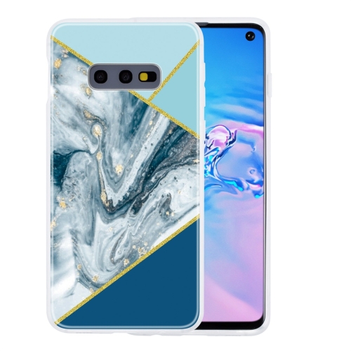 

For Galaxy S10e Geometric Marble Series Frosted Translucent TPU Protective Case(Rust)