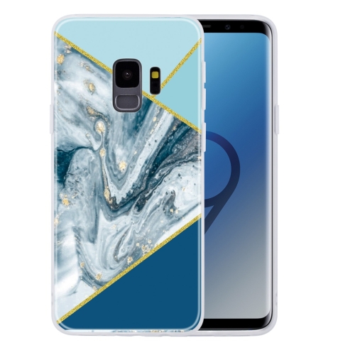 

For Galaxy S9 Geometric Marble Series Frosted Translucent TPU Protective Case(Rust)