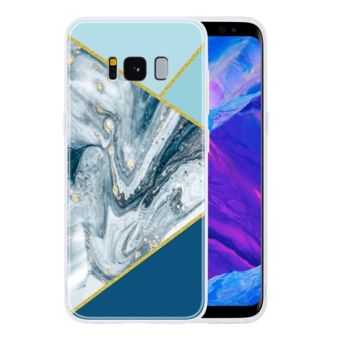 

For Galaxy S8+ Geometric Marble Series Frosted Translucent TPU Protective Case(Rust)