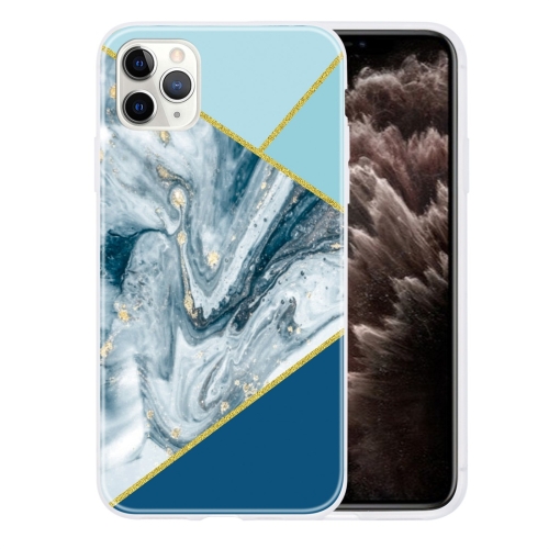 

For iPhone 11 Pro Geometric Marble Series Frosted Translucent TPU Protective Case(Rust)