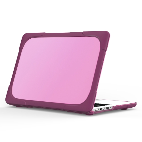 

For MacBook Air 13.3 inch A1932 (2018) TPU + PC Two Color Laptop Protective Case(Purple)