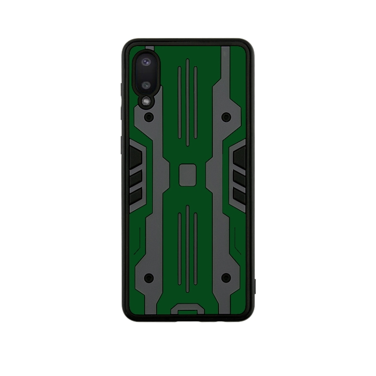 

For Samsung Galaxy A02 Armor Matte PC + TPU Shockproof Case(Dark Green)