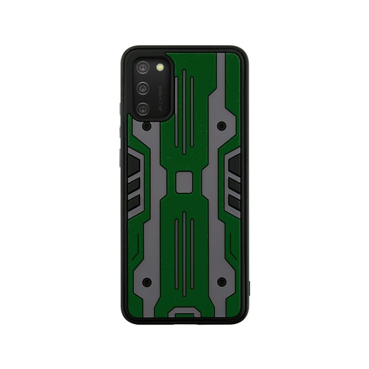 

For Samsung Galaxy A02s Armor Matte PC + TPU Shockproof Case(Dark Green)