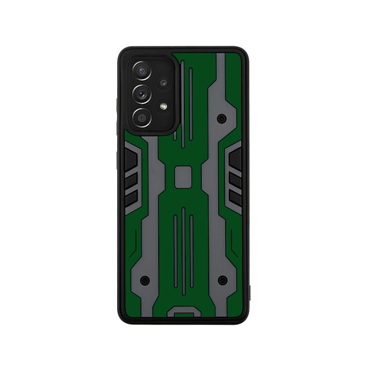

For Samsung Galaxy A52 Armor Matte PC + TPU Shockproof Case(Dark Green)
