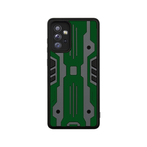 

For Samsung Galaxy A72 Armor Matte PC + TPU Shockproof Case(Dark Green)