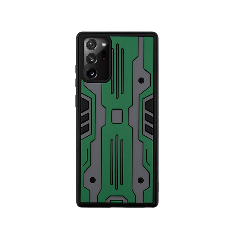 

For Samsung Galaxy Note20 Armor Matte PC + TPU Shockproof Case(Dark Green)