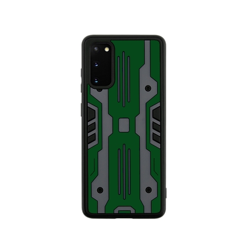 

For Samsung Galaxy S20 Armor Matte PC + TPU Shockproof Case(Dark Green)