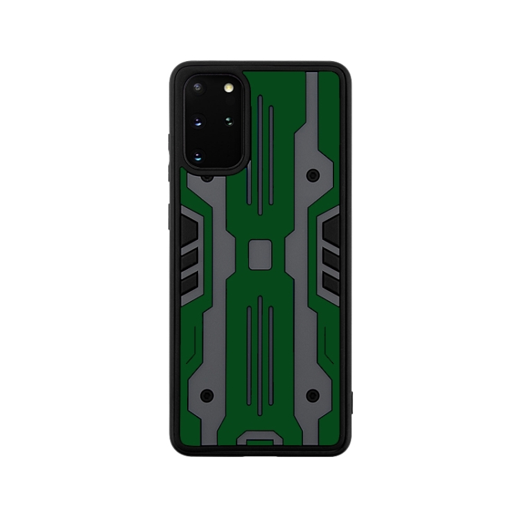 

For Samsung Galaxy S20+ Armor Matte PC + TPU Shockproof Case(Dark Green)