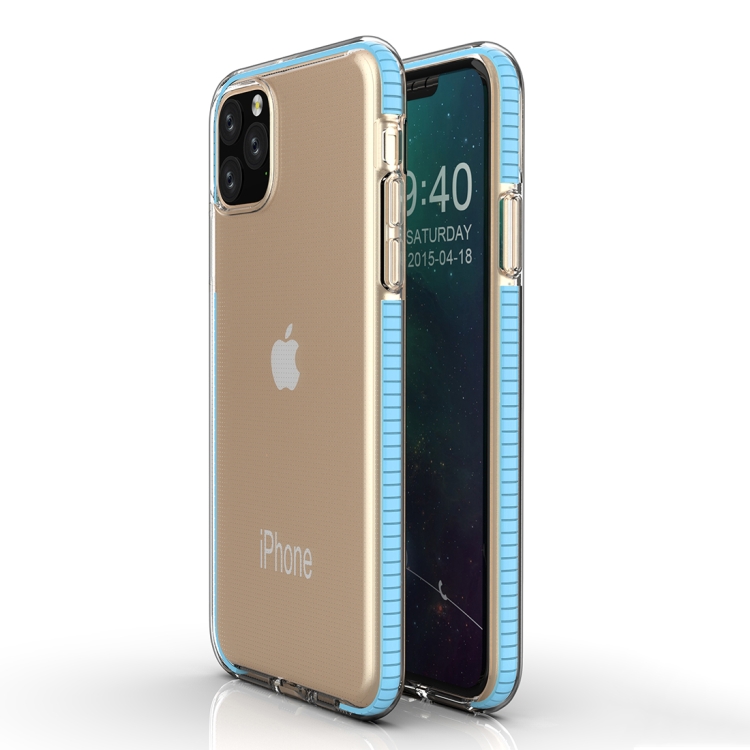 

For iPhone 11 Pro Max TPU Two-color Drop-proof Protective Case(Sky Blue)