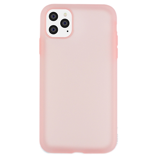 

For iPhone 11 Pro Max Yuese Serie Shockproof Soft Liquid Silicone Translucent Full Coverage Protective Case(Pink)